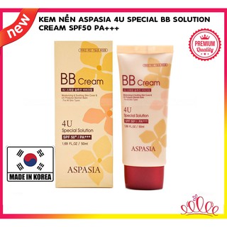 Kem Nền Chống nắng Aspasia 4U Special B.B Solution Cream SPF50 PA+++ (50ml)