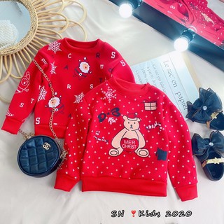 (bán sỉ)áo nỉ in hình giáng sinh (Noel) cho bé