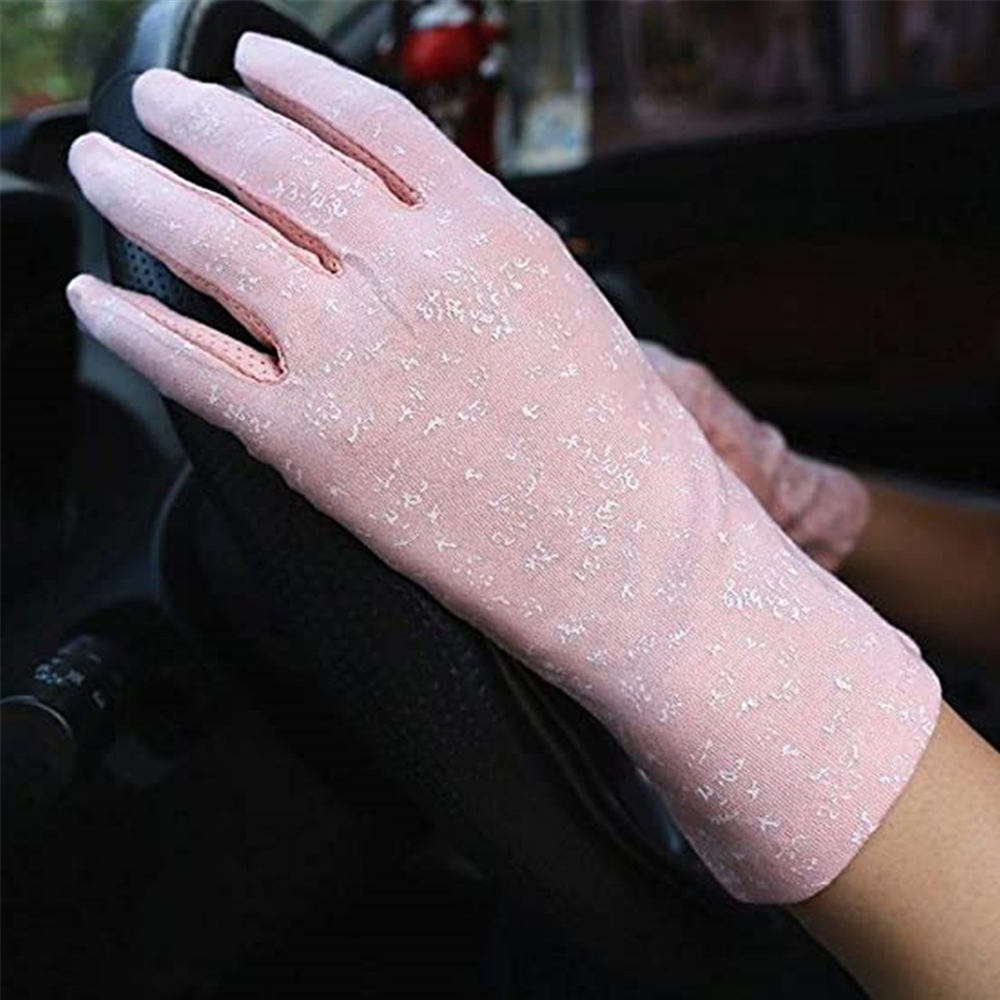 Okdeals Găng Tay Cotton Dài Chống Nắng Tia UV/Nắng Chạm Được Nhiều Màu Sắc Hình Hoa Mùa Hè Cho Nữ