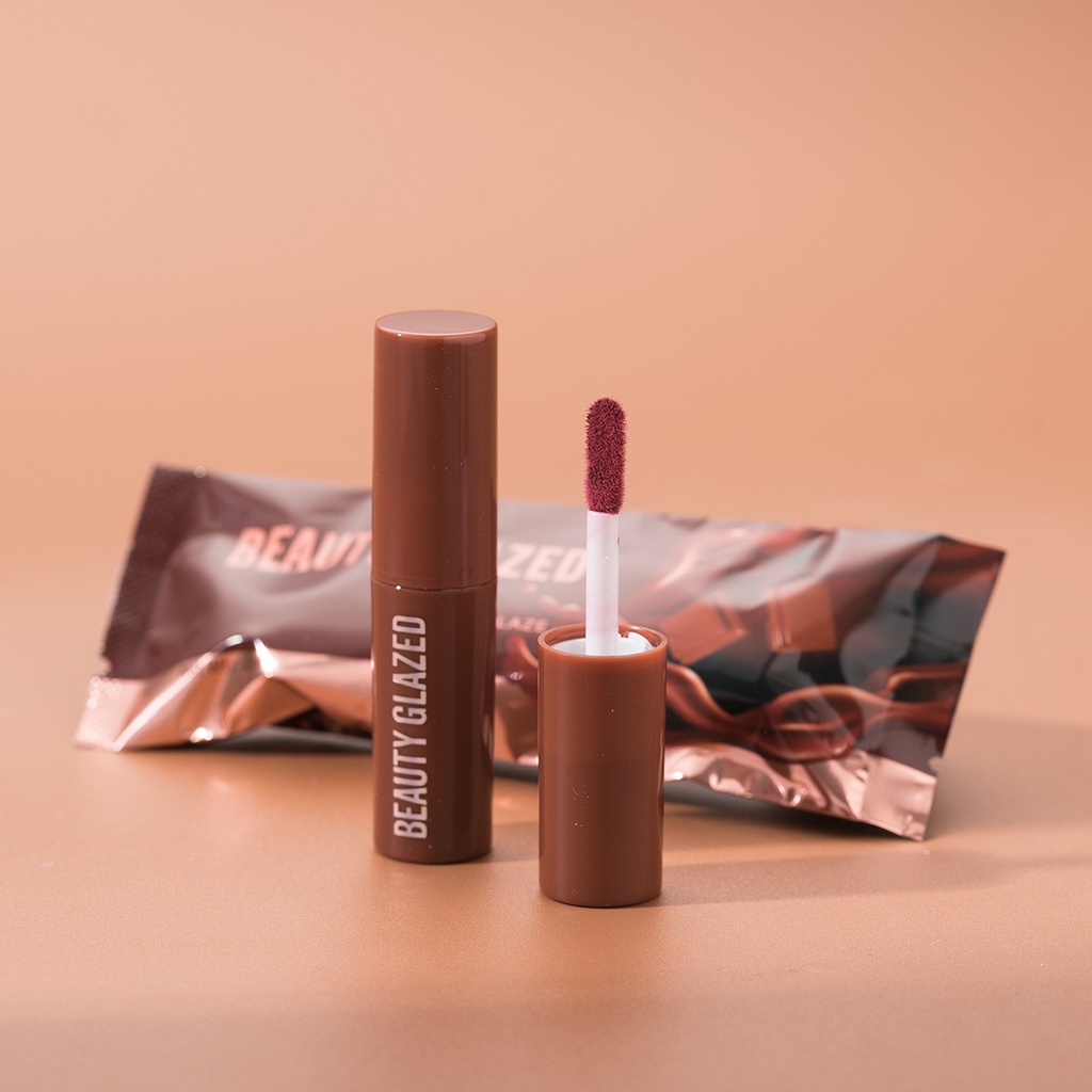 [Hàng mới về] Son kem lì Beauty Glazed chống thấm nước 12 màu tùy chọn trang điểm thời trang