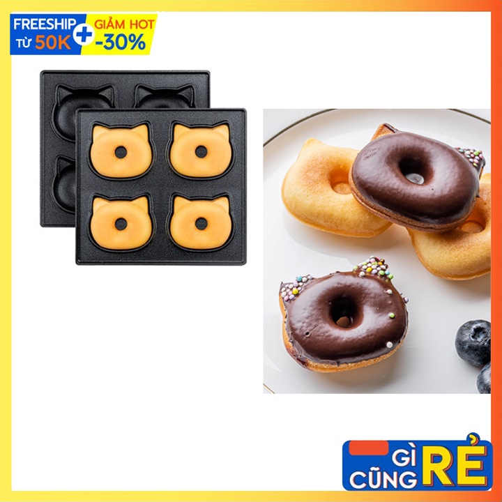 Bộ khuôn bánh Donut gấu Torsom loại 1 [Sẵn hàng]