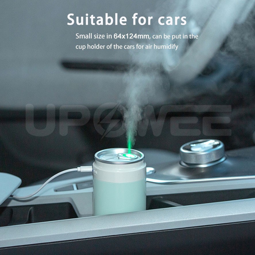 【Latest】Air Humidifier Home Aroma Ultrasonic Can Rechargeable Air Purifier Diffuser Car Humidifier 260ml LED lights