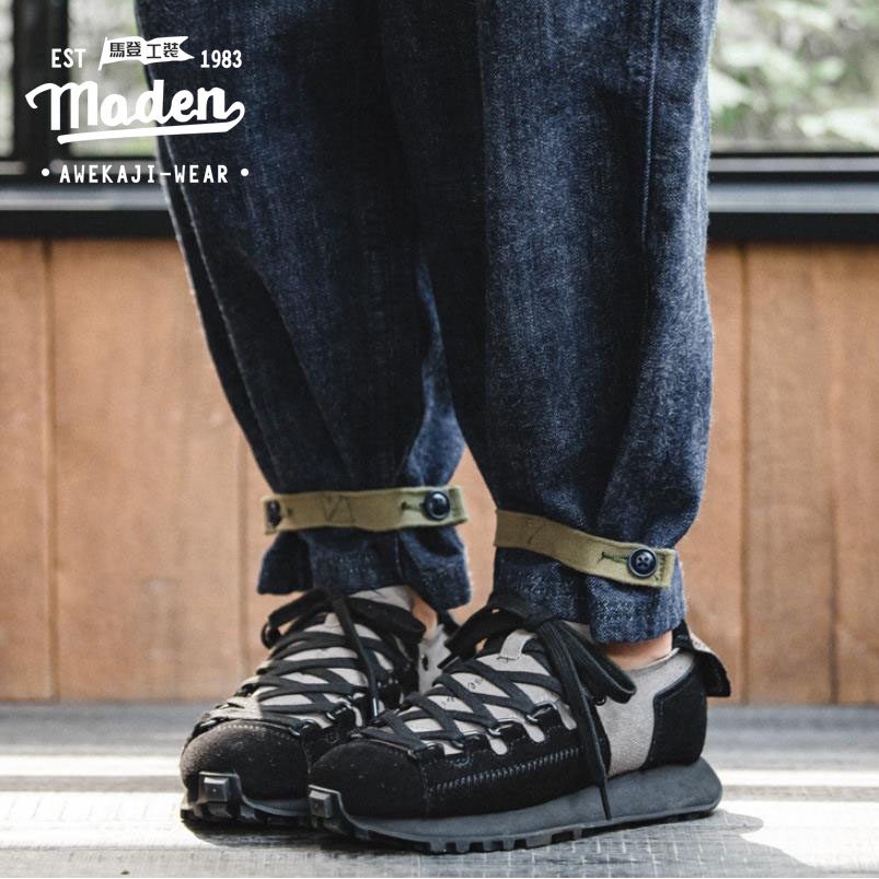 MADEN Giày Lười Da Lộn Đế Dày Thoải Mái Phong Cách Thời Trang Mới 2022