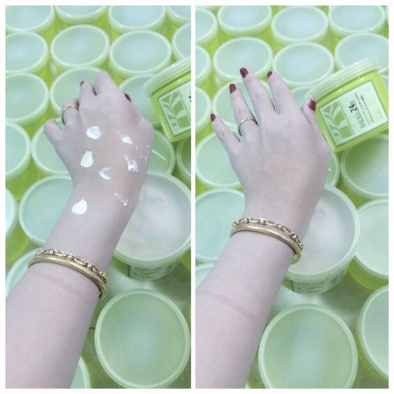 Kem body kích trắng 24h tinh chất trà xanh hương hoa hộp 500g