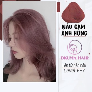 Màu Nhuộm Nâu Cam Ánh Hồng 머리 색깔 Hair color 2021