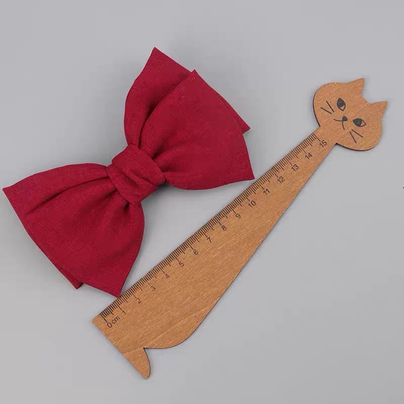 Kẹp tóc handmade , kẹp nơ trắng đỏ đen - tiemcuaan