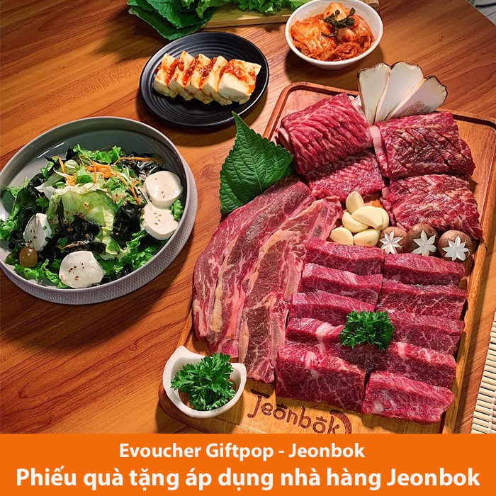 Hà Nội  Phiếu quà tặng trị giá 1.000.000 VND sử dụng tại nhà hàng JEONBOK