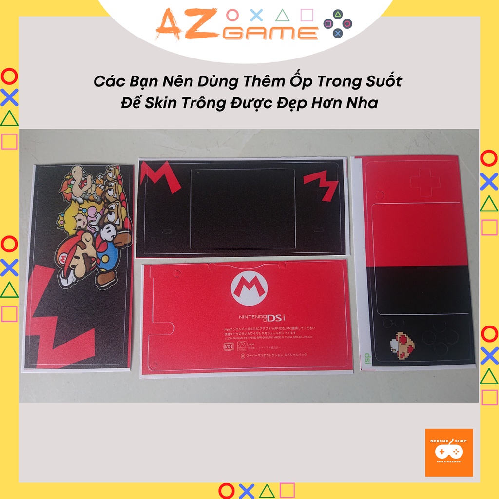 Skin Dán Trang Trí Máy Nintendo DSi Cao Cấp