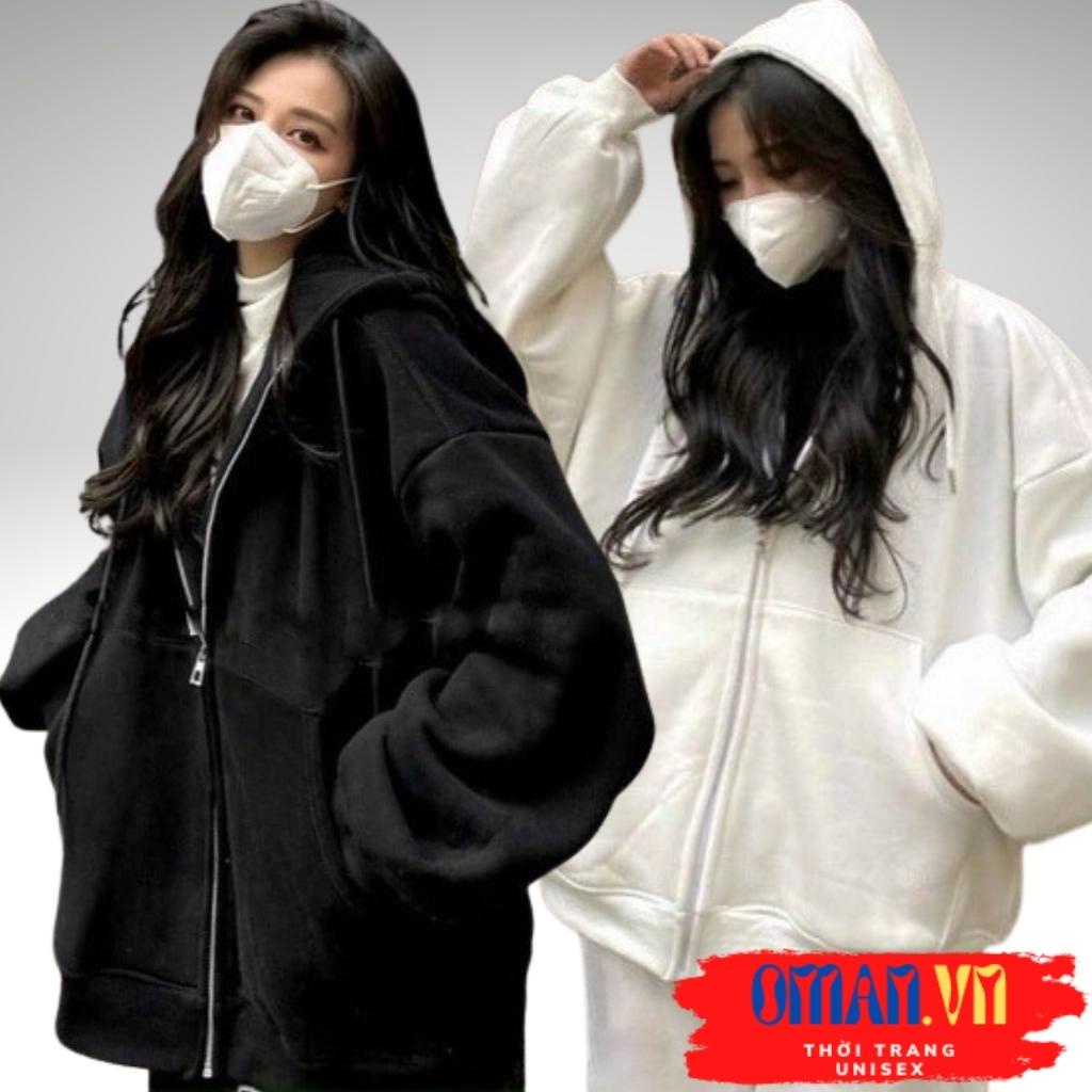 Áo KHOÁC Hoodie TRƠN 2 Màu Nam Nữ Ulzzang Unisex