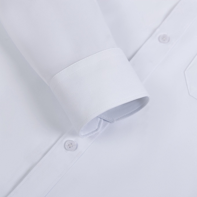 Áo Sơ Mi Nam Công Sở Trung Niên Anton Trắng Trơn Dài Tay Vải Nano Chống Nhăn - YSRD05