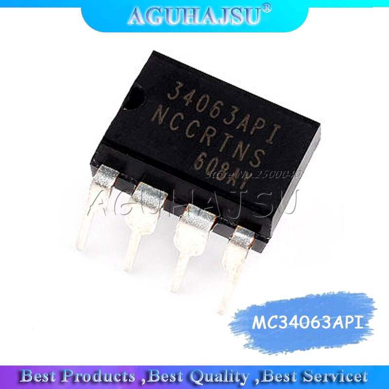 Bộ 10 Ic Chất Lượng Cao Mc34063Api Dip8 Mc34063Ap1 Dip Mc34063 34063api Dip-8