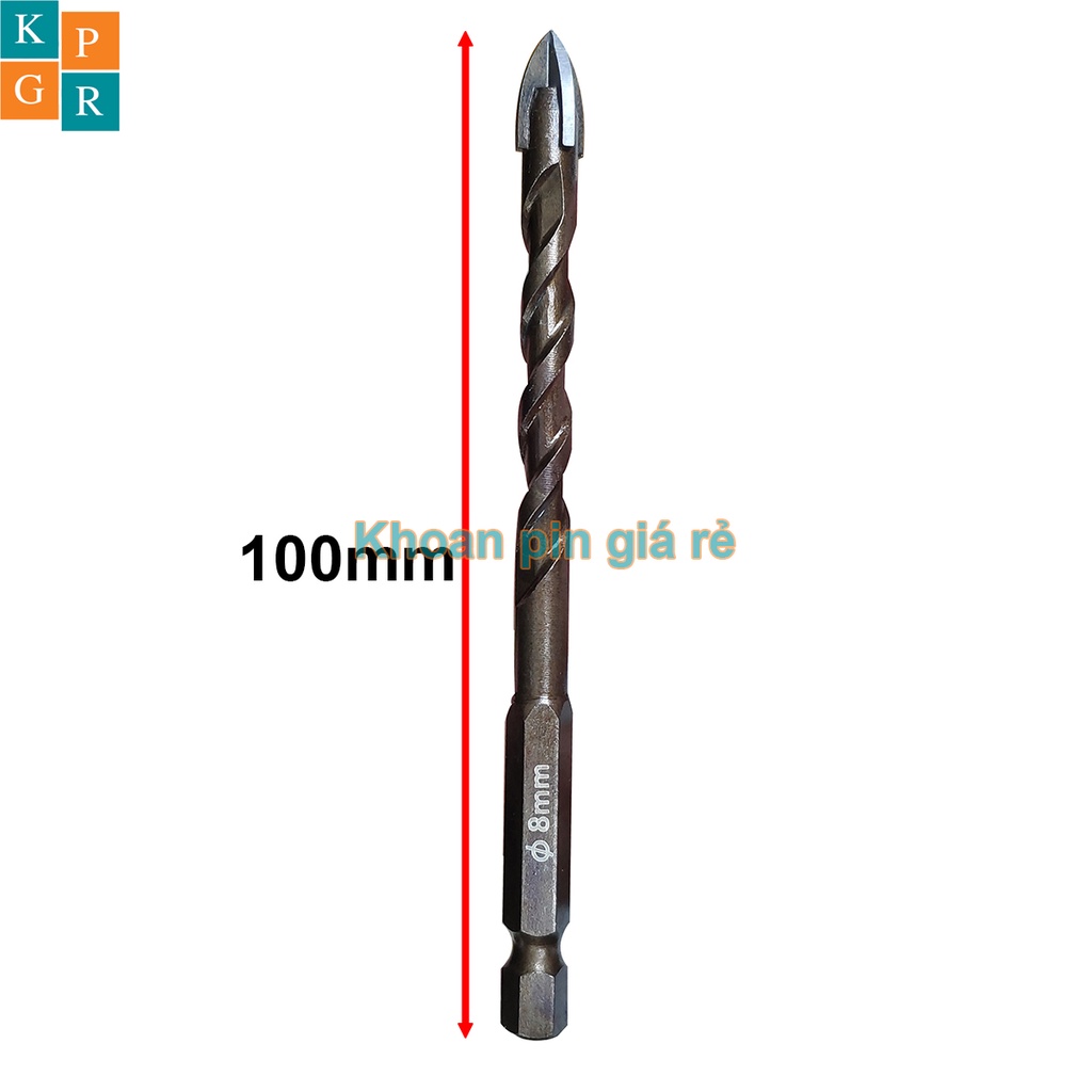 KPGR Mũi khoan đa năng 4 cạnh chuôi lục giác