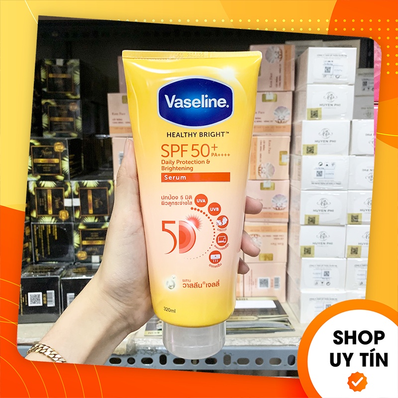 [Chính Hãng] Sữa Dưỡng Thể Vaseline Healthy Bright SPF 50 320ml Thái Lan