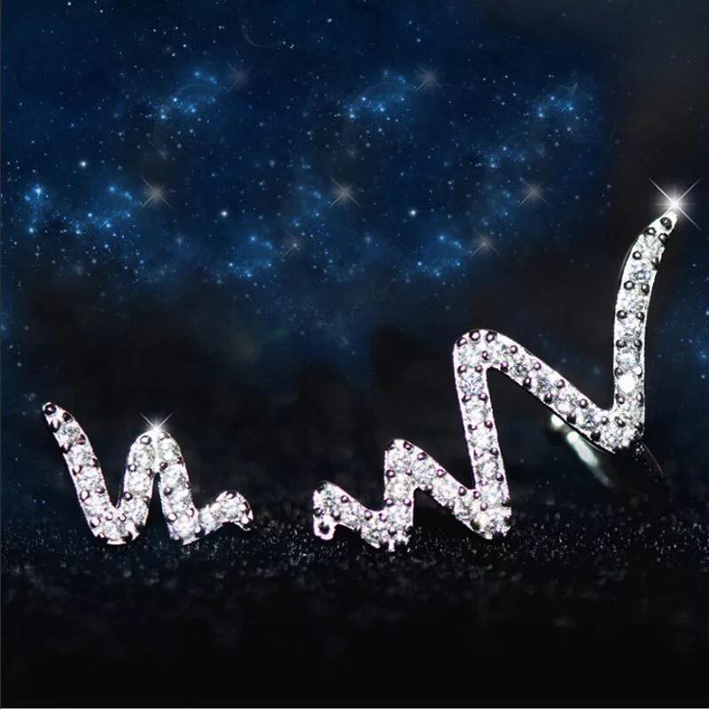 Khuyên tai chòm sao đá hoa tuyết trang sức phụ kiện nữ phong cách bông tai Hàn Quốc dễ thương