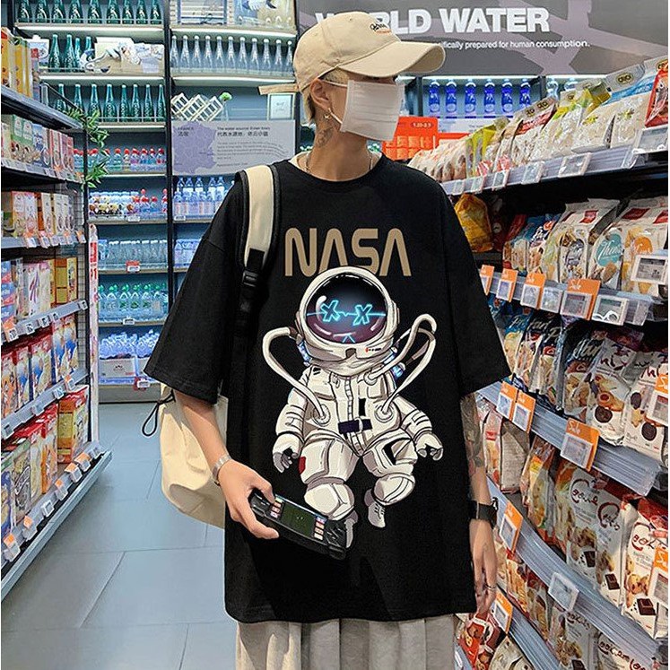 Áo Thun Tay Lỡ Form Rộng NASA Siêu Hot🍁 Unisex nam nữ đều mặc được | BigBuy360 - bigbuy360.vn