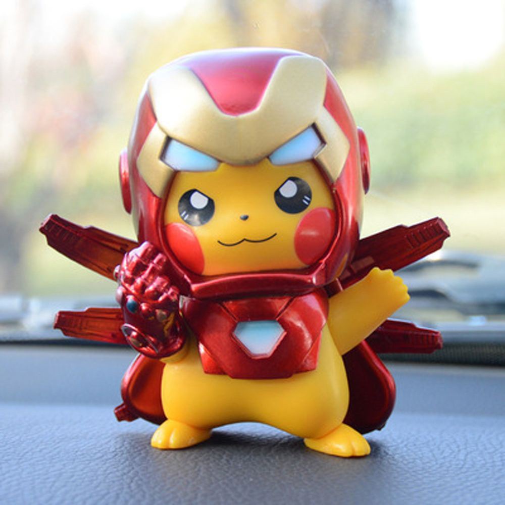 Mô Hình Pikachu Hóa Trang Nhân Vật Người Sắt Trong Phim Avengers
