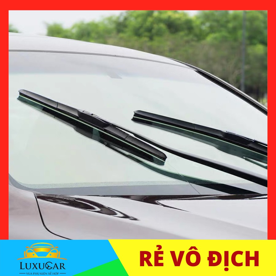Gạt mưa ô tô, gạt mưa xe hơi Silicone 3 khúc CAO CẤP Hybrid - Loại ngàm U dành cho các dòng xe phổ thông