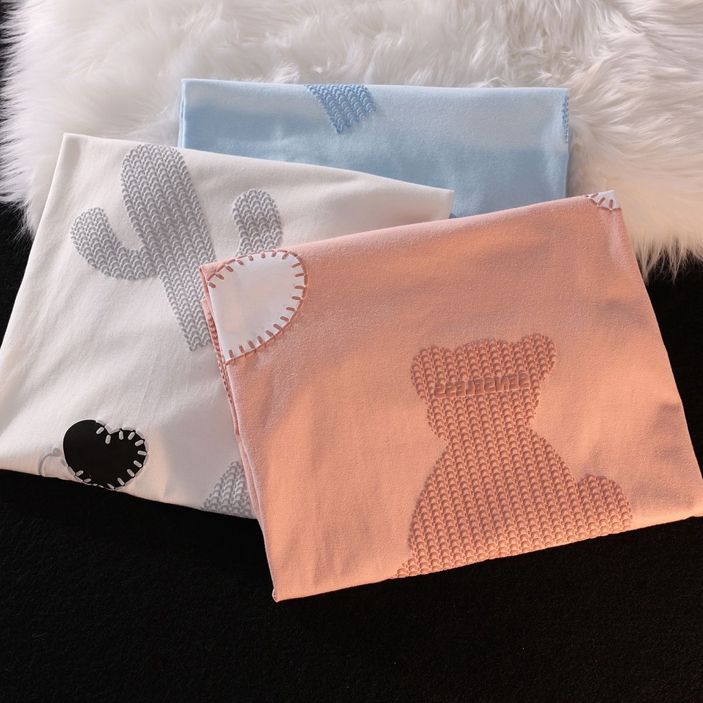 Áo Thun Cotton Tay Ngắn Dáng Rộng Màu Trơn Dễ Phối Đồ Thời Trang Cho Cặp Đôi  tao bao