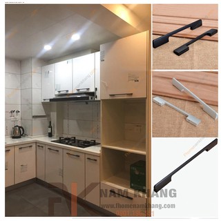 Tay cầm tủ nhôm NK088 (Màu Đen Mờ)