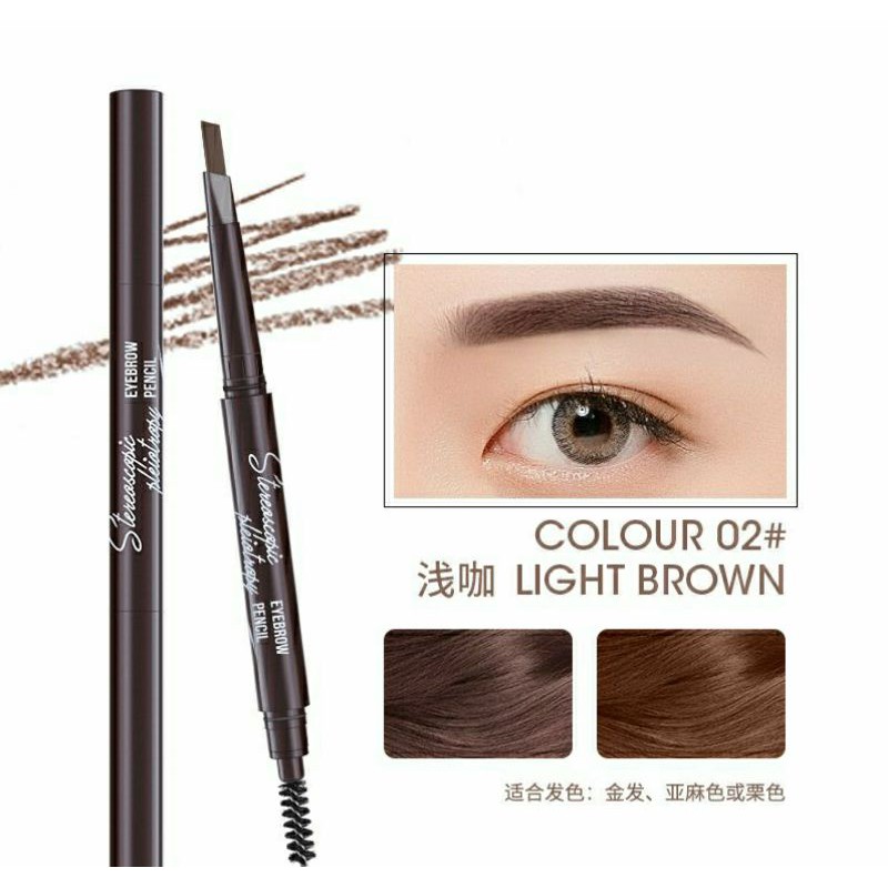 Chì Kẻ Mày  2 Đầu Siêu Tự Nhiên Đa Hiệu Ứng Không Thấm Nước, Mồ Hôi, Lâu Trôi Lên Màu Nét | BigBuy360 - bigbuy360.vn