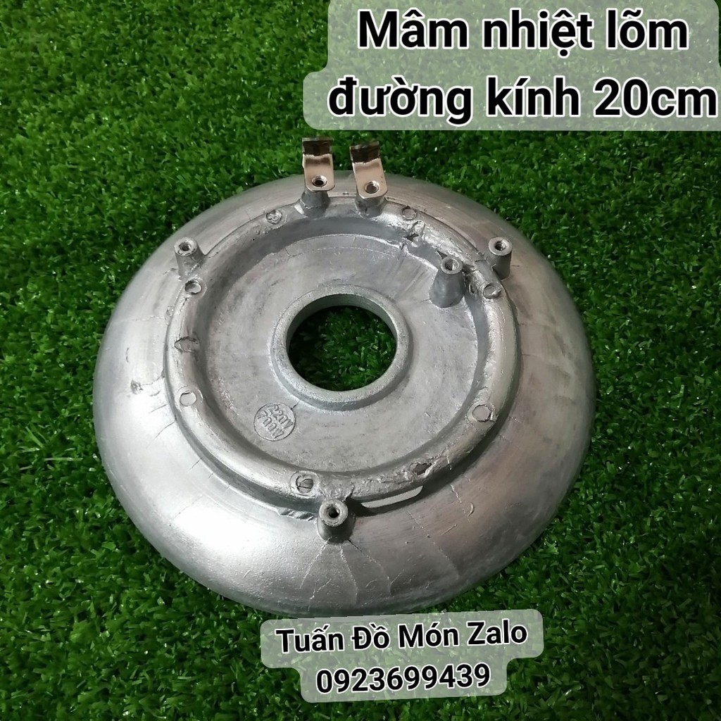 Mâm nhiệt nồi cơm điện lõm đường kính 20cm phụ tùng linh kiện chính hãng