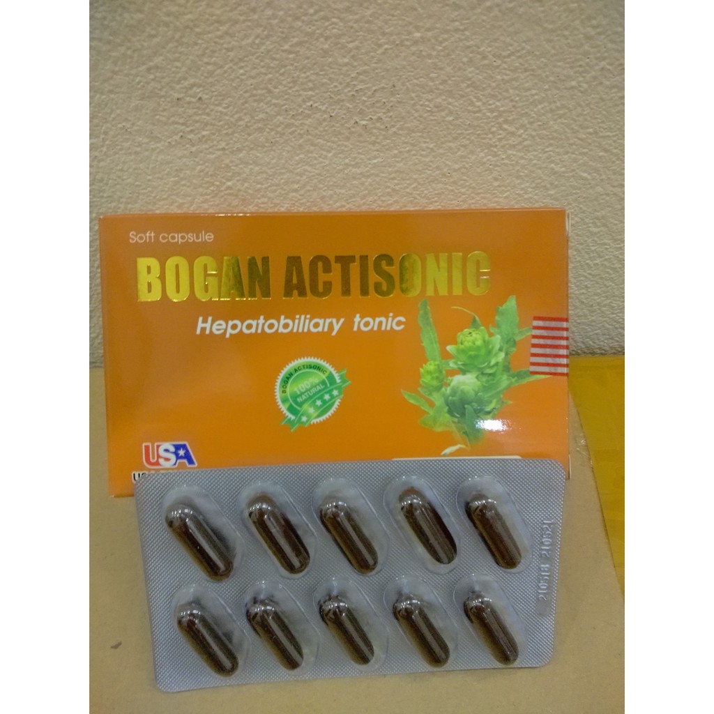 VIÊN UỐNG BỔ GAN ACTISONIC - NHUẬN GAN - LỢI MẬT - BOGANIC - HỘP 50 VIÊN