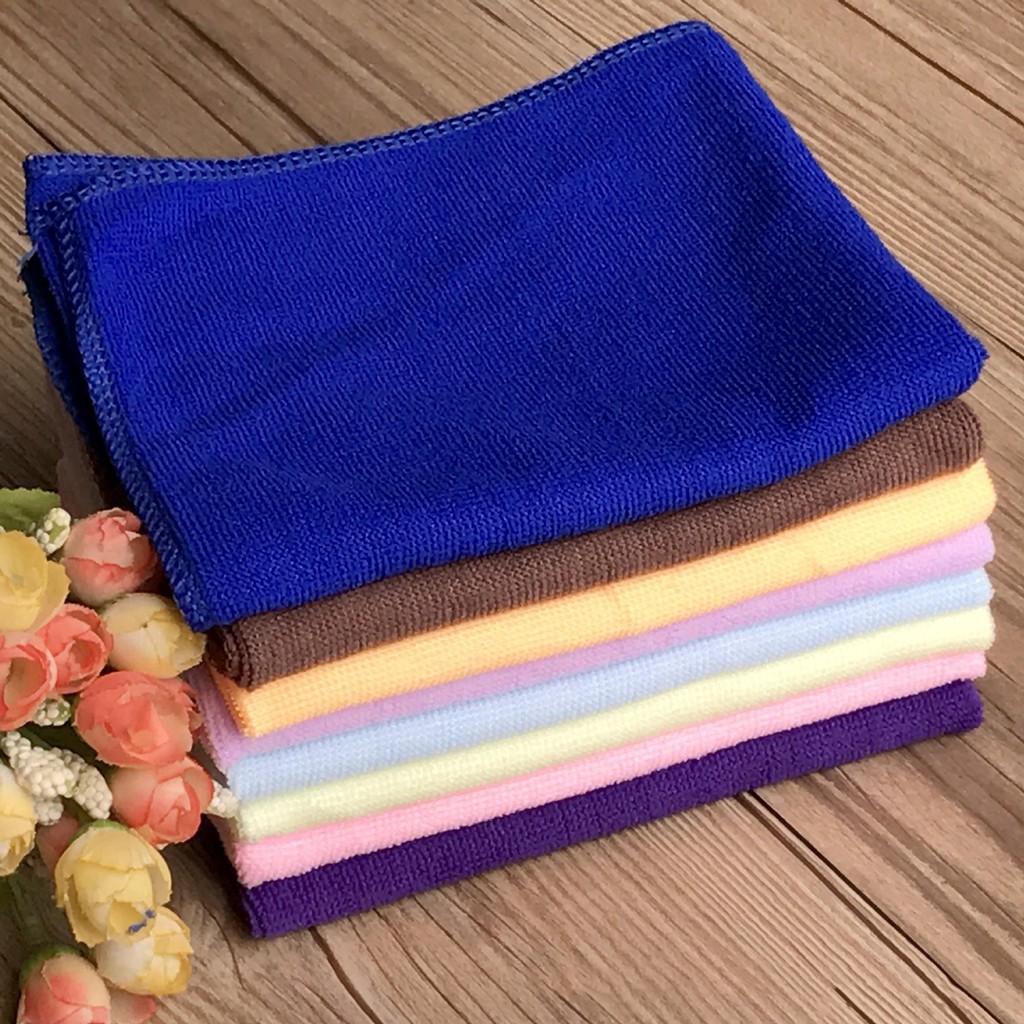 Set 2 khăn vải microfiber lau chùi nhà bếp tiện lợi chất lượng cao