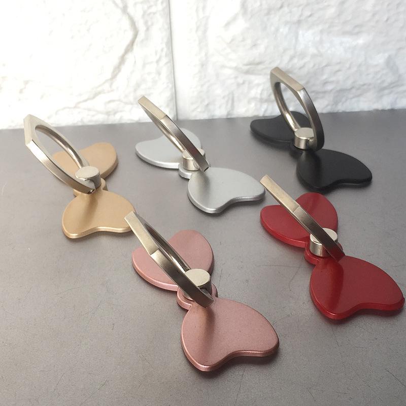 Bowknot mobile phone ring buckle holder Mobile phone holder Metal buckle phone holder coldwind.vn