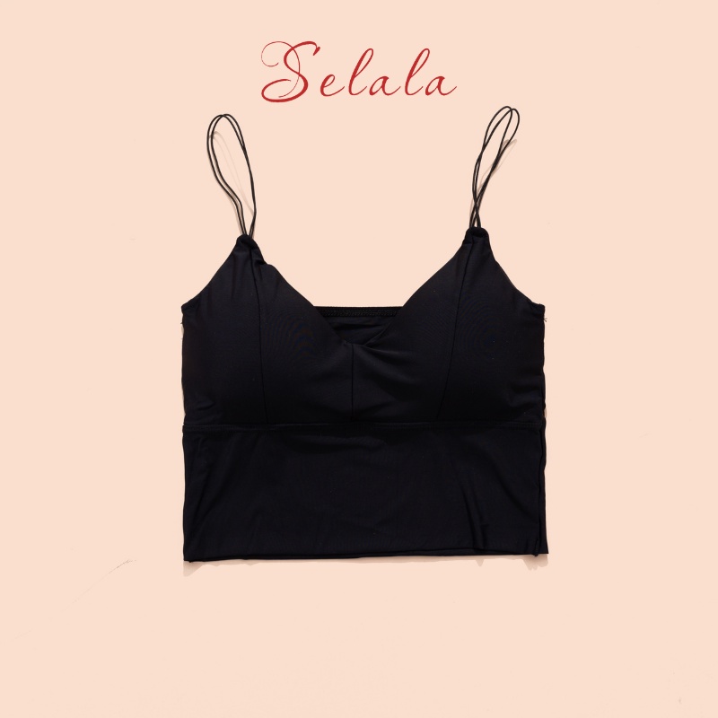 Áo 2 Dây Selala Dáng CropTop Quai Mảnh Siêu Đẹp, Siêu Chất 2S03