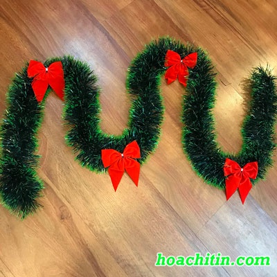 Dây Chồn trang trí Noel dây kim tuyến trang trí nhà cửa văn phòng