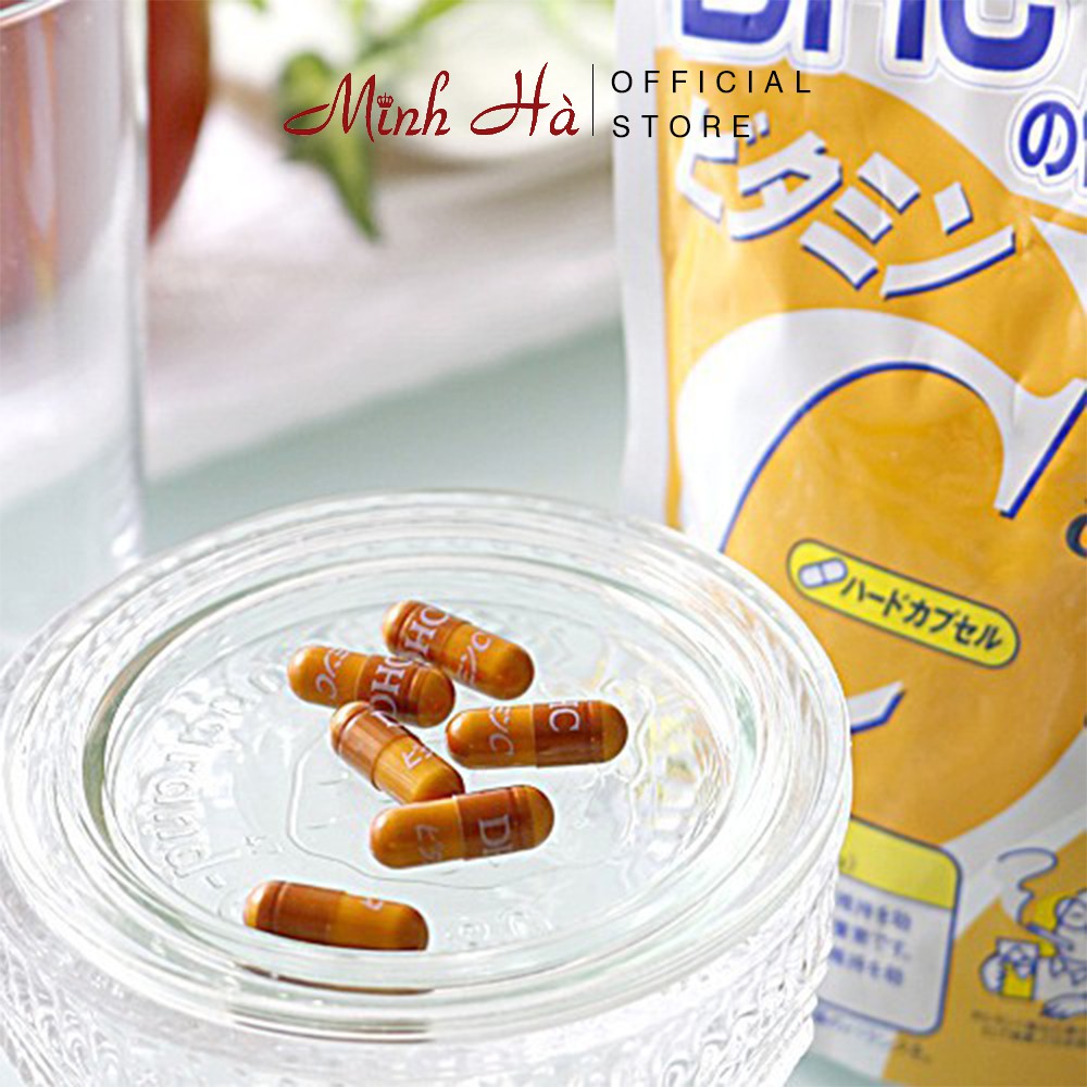 Viên uống bổ sung DHC Vitamin C Hard Capsule Nhật Bản 90 ngày gói 180 viên