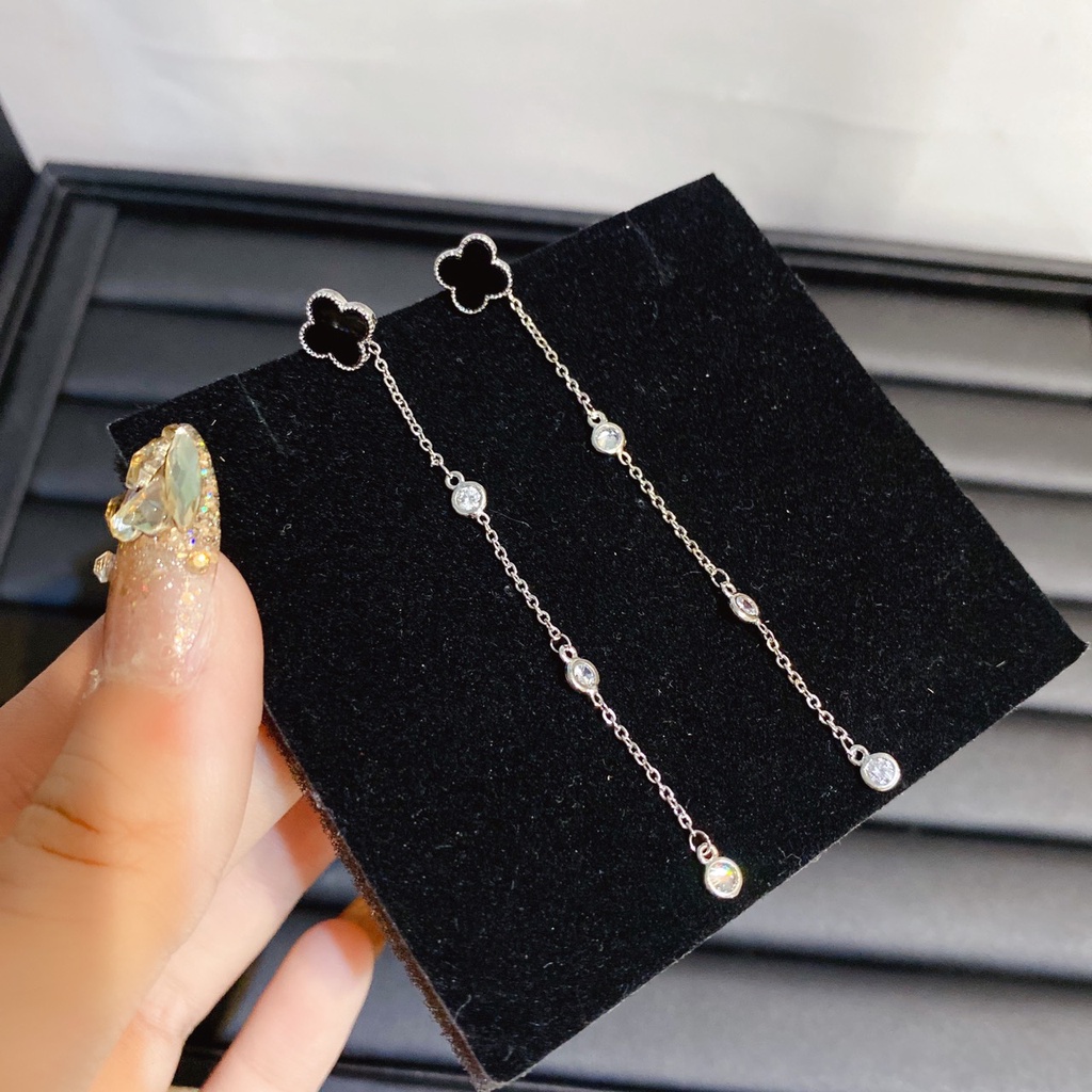 Bông tai nữ bạc 925 cao cấp cực sang chảnh và cá tính Ròm House ms09k4