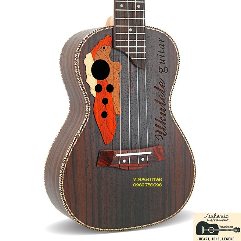 Đàn Ukulele MUSIC Concert/Tenor UC-23CLN cẩm nho full gỗ cẩm chính hãng