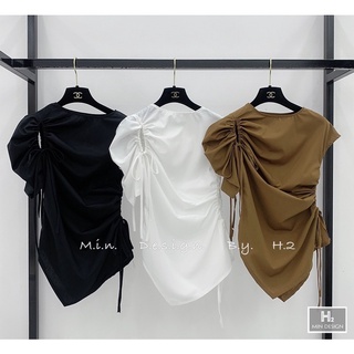 Áo rút vạt chéo, áo nữ kiểu