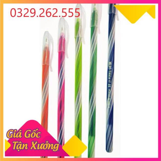 (Sale Khủng) Sỉ hộp 20 chiếc bút bi nến dài siêu trơn nét nhỏ