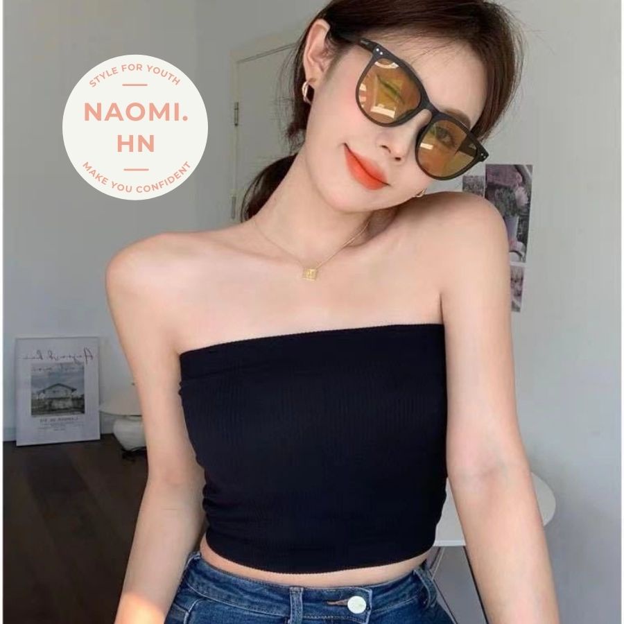 Áo 2 dây có mút chất gân tăm đẹp form ống siêu co giãn tôn dáng. Áo bra mặc đc 2 kiểu ống và dây siêu dễ mix đồ.