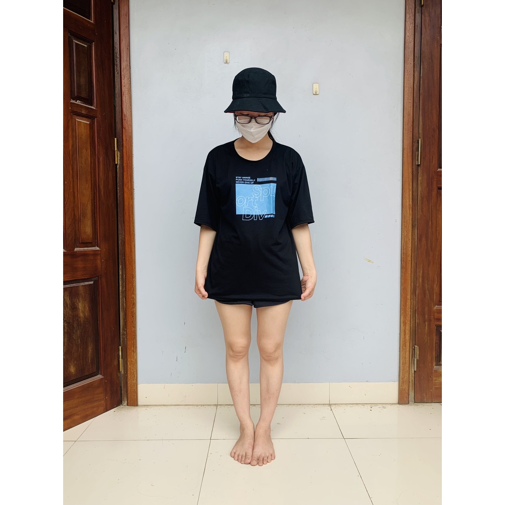 Áo thun phông nam nữ tay lỡ unisex form rộng ATL 212