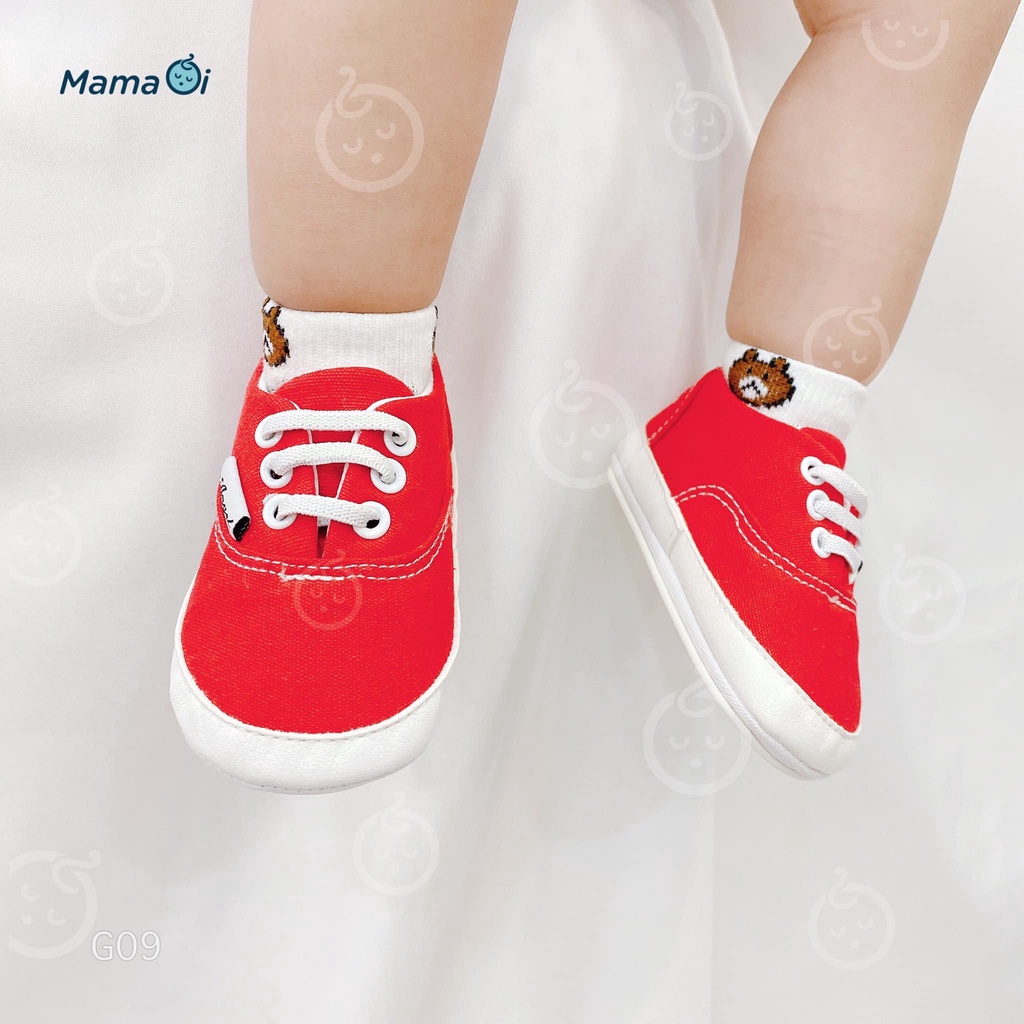 G09-NK73-MK05 SET  GIÀY BATA ĐỎ- MŨ CHỮ R- MẮT KÍNH ĐEN NOEL CHO BÉ CỦA MAMAOI - THỜI TRANG CHO BÉ
