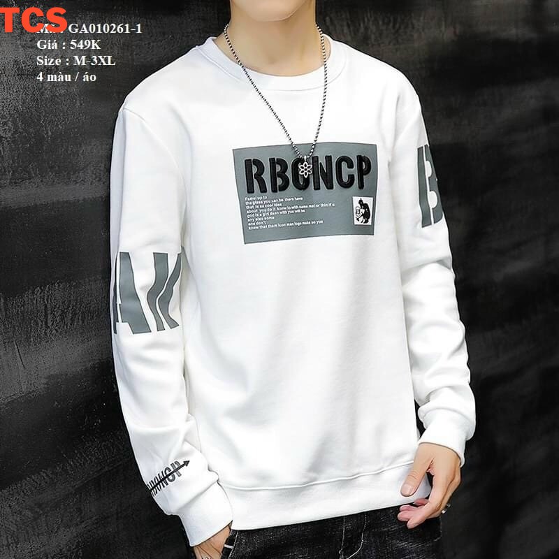 Áo Thun Nam Dài Tay,Phông Thể Thao Hàn Quốc Bo Tay Bo Gấu TCS at06