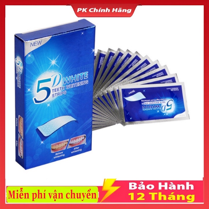 [ RẺ VÔ ĐỊCH ] Miếng dán Trắng răng 3D 5D White Teeth Whitening Stripss MagicBeauty