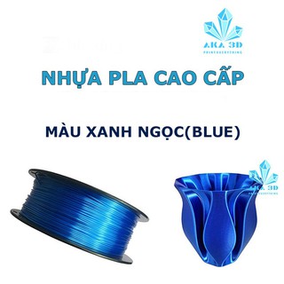 Nhựa PLA xanh ngọc , nhựa in 3D màu shappire blue.