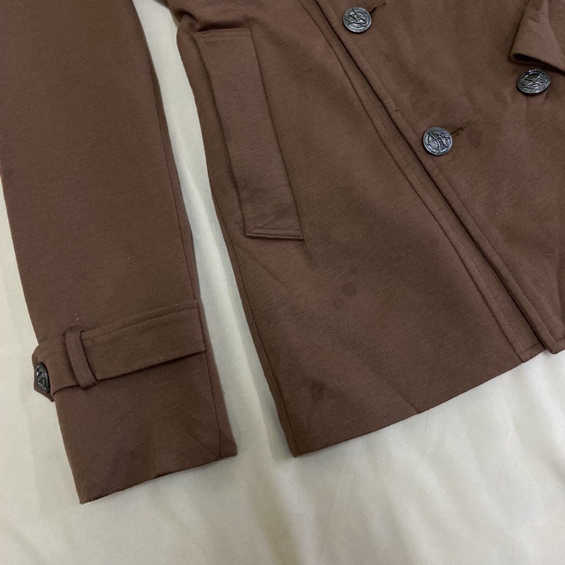 Áo khoác kaki nâu