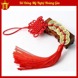 Dây Đồng Xu Phong Thủy, Dây Tiền Xu Ngũ Đế Lục Đế Hút Tài Lộc May Mắn