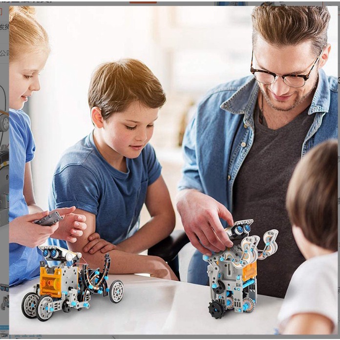 12 in 1 Solar Robot Toys for Kids, Solar and Cell Powered Dual Drive Motor DIY Building Science Learning Educational Experiment Kit, Gift for Boys Girls Aged 8-12 and Older