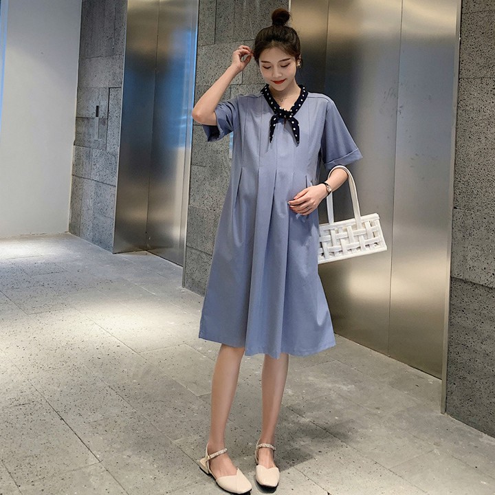THANH LÝ HÀNG TỒN KHO Đầm bầu công sở chất liệu vải kate đẹp