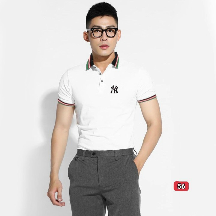 Áo thun nam cao cấp murad_ fashion, áo polo nam màu trắng thêu logo đẹp 2021 atn65