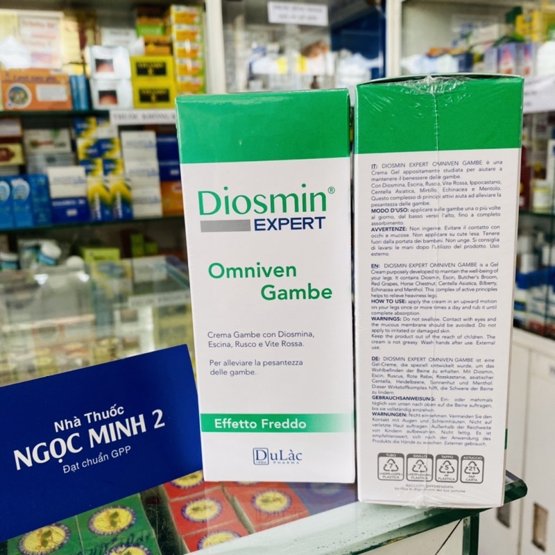 ✅ [Chính Hãng] Kem bôi Diosmin expert Omniven Gambe Kem dạng gel mang đến sự nhẹ nhàng cho đôi chân