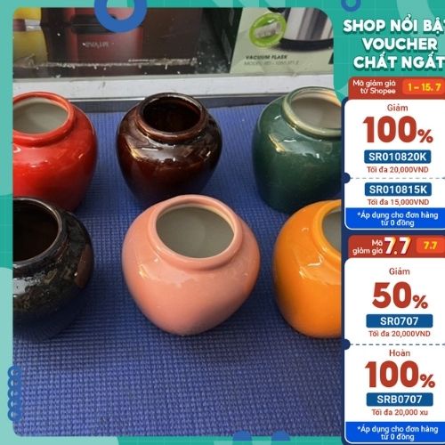 lu bia sứ bát tràng 400ml đủ màu