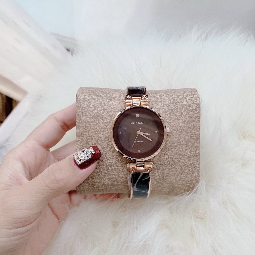 Đồng hồ nữ Anne Klein, mặt tròn cực xinh - Đồng hồ AK1021 bảo hành 12 tháng