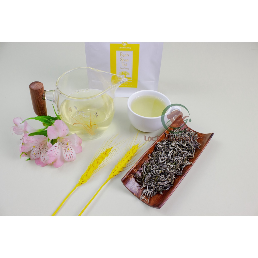 Bạch Shan Trà Suối Giàng Lộc Tân Cương Túi 100g - Trà Cổ Thụ Cao Cấp